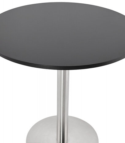 Kleine ronde bureautafel / eettafel 'DALLAS' zwart - Ø 90 cm