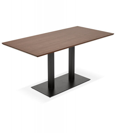 Design tafel / bureau 'ZUMBA' met notenhouten afwerking - 180x90 cm