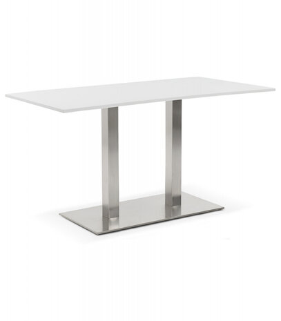 Design tafel / bureau 'DENVER' wit - 160x80 cm
