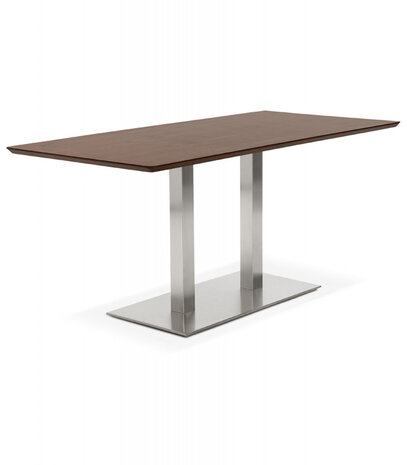 Design tafel / bureau 'MAMBO' met notenhouten afwerking - 180x90 cm