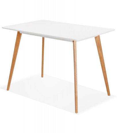 Design witte 'MARIUS' tafel / bureau in Scandinavische stijl - 120x80 cm