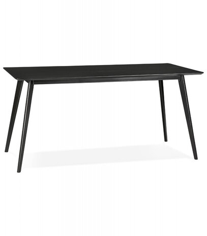 BARISTA' design eettafel / bureau in zwart hout - 180x90 cm