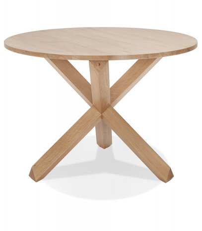 Ronde massief eiken 'FATY' designtafel