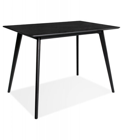 Design zwarte 'MARIUS' tafel / bureau in hout - 120x80 cm