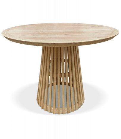 Ronde eettafel 'PERI' van natuurlijk hout - ø 120 cm