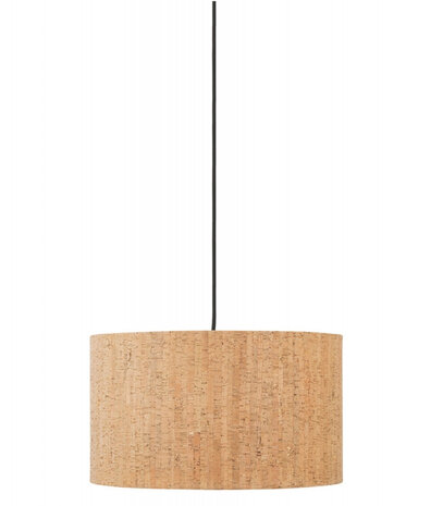 Ronde hanglamp 'CINTIO' van kurk