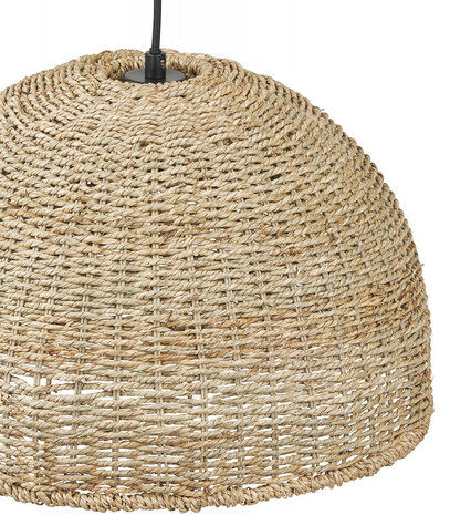 Natuurkleurige hanglamp 'ATLANTICO' van zeegras