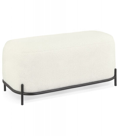 Designbank 'ORSO BENCH' in beige boucléstof