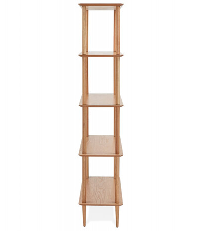 Design wandrek 'RACK' in hout met natuurlijke afwerking