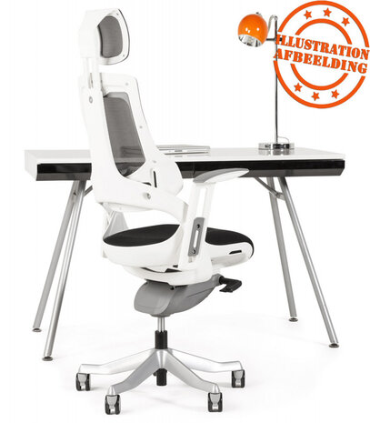 Ergonomische bureaustoel 'TEKNIK' in zwarte stof