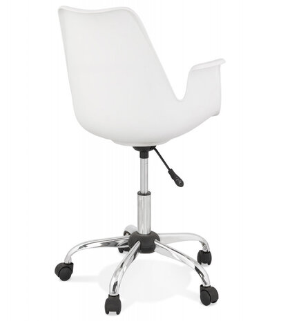 Witte design bureaustoel 'TRIP' met armleuningen