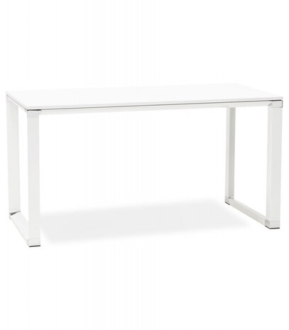 Design recht directiebureau 'XLINE' van wit hout - 160x80 cm