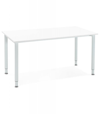 Vergadertafel / design bureau ‘FOCUS' in het wit - 160x80 cm