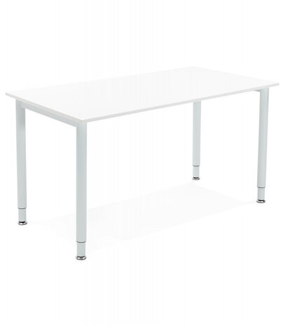 Vergadertafel / design bureau ‘FOCUS' in het wit - 160x80 cm