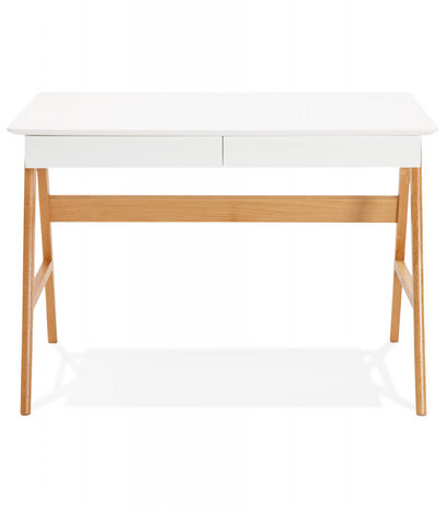 Recht, wit design bureau 'SIROKO' in Scandinavische stijl - 120x70 cm