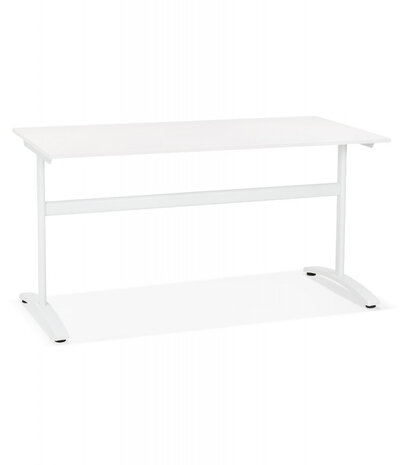 Grote rechte bureau 'CRYPTO' wit - 160x80 cm