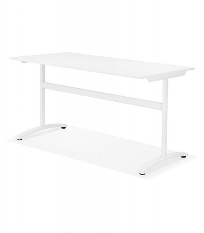 Grote rechte bureau 'CRYPTO' wit - 160x80 cm