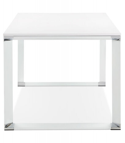 Groot recht directiebureau 'XLINE' in wit hout - 200x100 cm