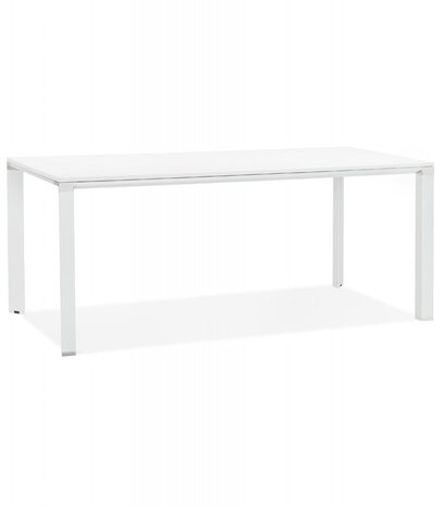 Vergader- / eettafel design ‘XLINE' in wit hout - 200x100 cm