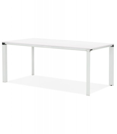 Vergader- / eettafel design ‘XLINE' in wit hout - 200x100 cm