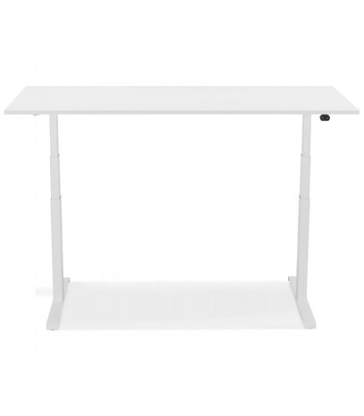 Witte verstelbare elektrische bureau 'TRONIK' - 160x80 cm