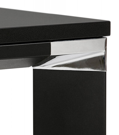 Hoge tafel/bureau van zwart hout 'XLINE HIGH TABLE' - 140x70 cm