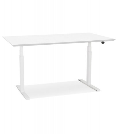 Witte elektrische zit/sta-bureau 'BIONIK' - 150x70 cm