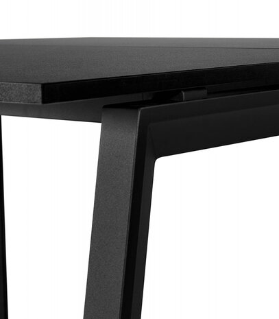 Zwarte vergadertafel/benchbureau 'AMADEUS SQUARE' - 160x160 cm