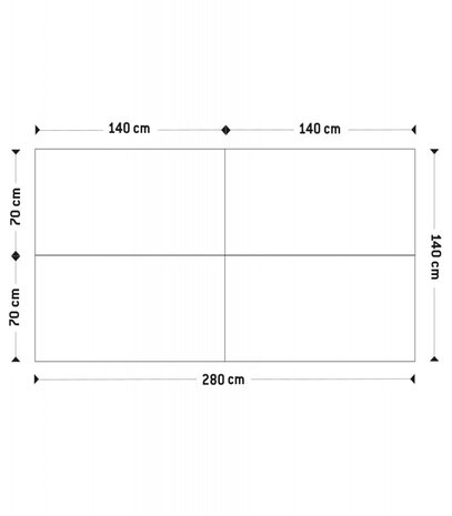 Dubbele rechte design bureau 'AMADEUS' van natuurlijk afgewerkt hout en zwart metaal - 280x140 cm