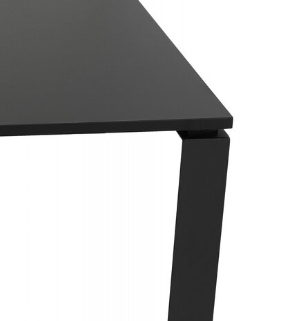 Zwarte vergadertafel / bench-bureau 'BAKUS SQUARE' - 160x160 cm