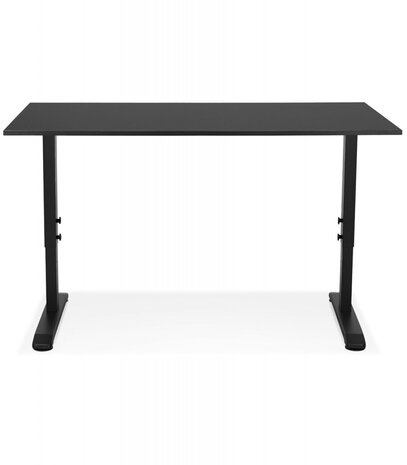 In hoogte verstelbare zwarte bureau 'OSMOSE' - 160x80 cm