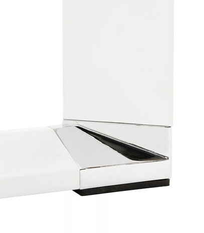Groot recht directiebureau 'XLINE' 200 in natuurlijke houtafwerking met witte structuur - 200x100 cm