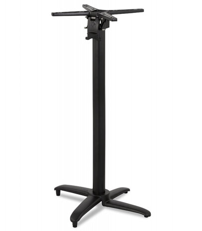 Opvouwbare tafelpoot 'PRATIK' 110 van zwart aluminium binnen/buiten