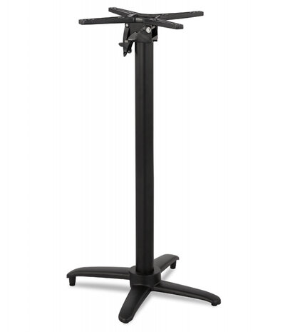 Opvouwbare tafelpoot 'PRATIK' 110 van zwart aluminium binnen/buiten