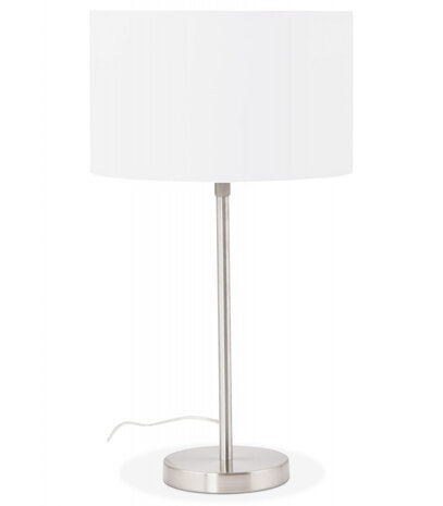 Witte, in de hoogte regelbare tafellamp 'LIVING MINI'