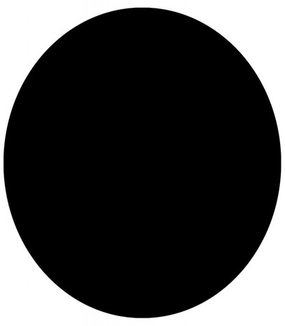 Zwart, rond tafelblad 'RINGO' Ø 70cm
