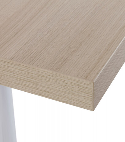 Vierkant tafelblad 'NATO' 68x68cm uit hout. Afgewerkt met naturel hout.