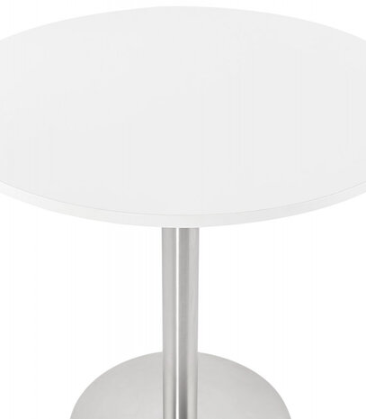 Kleine ronde bureautafel / eettafel 'DALLAS' wit - Ø 90 cm